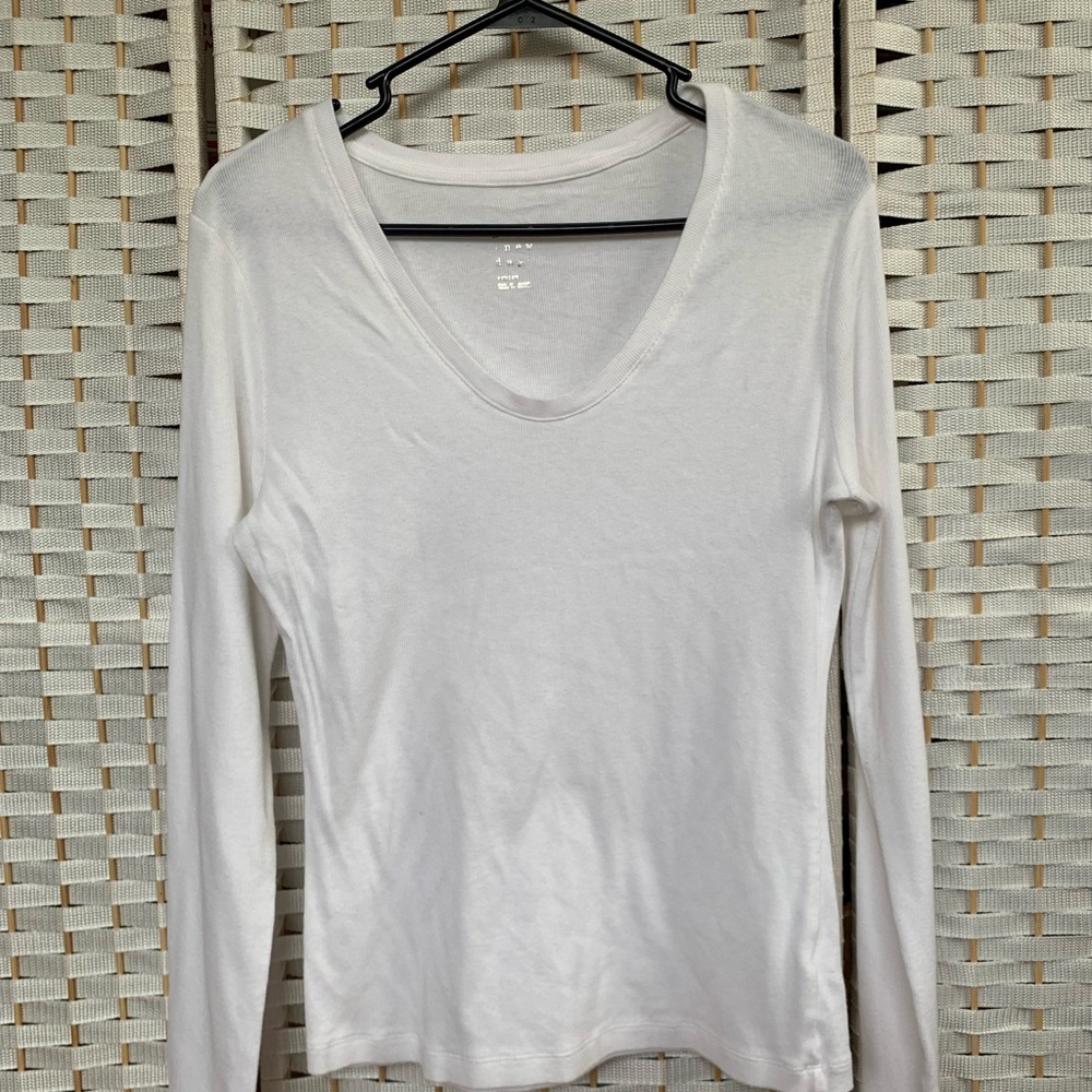 A New Day - Classic White Long Sleeve Tee